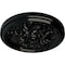 Ekena Millwork Katheryn Ceiling Medallion (Fits Canopies up to 2 1/8"), 14 1/2"OD x 2 3/4"P, Black Pearl CM14KTBPS - alternate 2